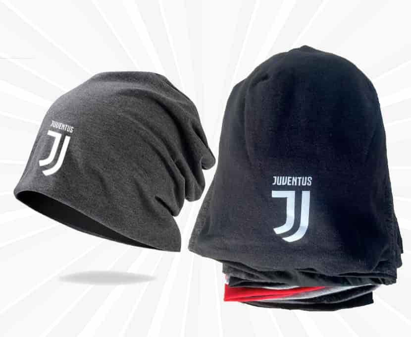 Marque  Tour de cou/bonnet en polaire «JJ» officiel noir Juventus F.C.Juventus F.C 