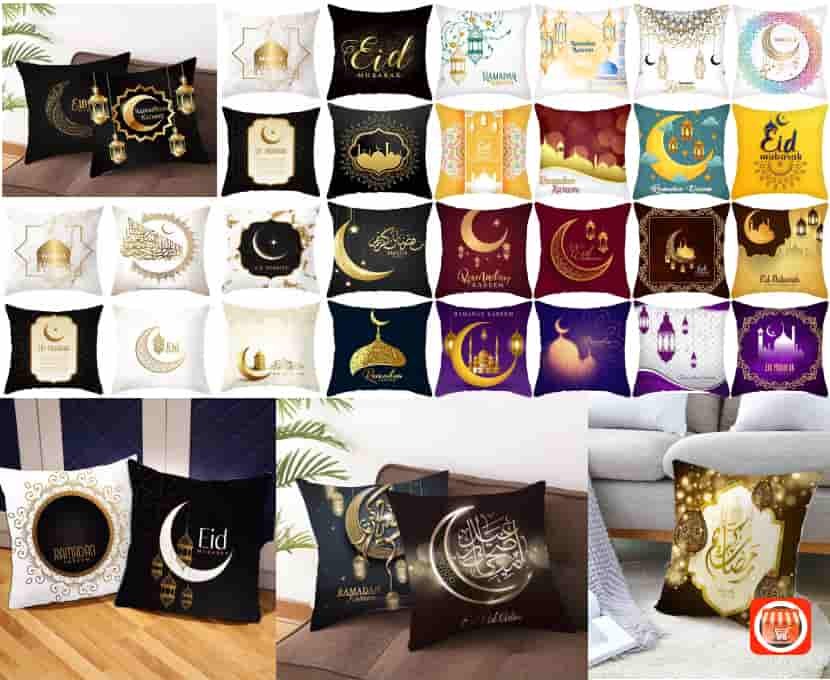 2022 Ramadan Kareem Fond Tissu Murale Musulman Ramadan festival LAZADA  traversal Décoration Lune Tenture Tapisserie Maison Mural Eid Mubarak