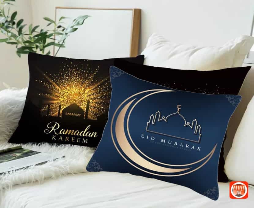 Nouveau Taie d'oreiller Ramadan décorations pour la famille, housse de  coussin en coton pour Ramadan, canapé, musulmane mosquée, 45x45cm Fanlys –  Pilone housse